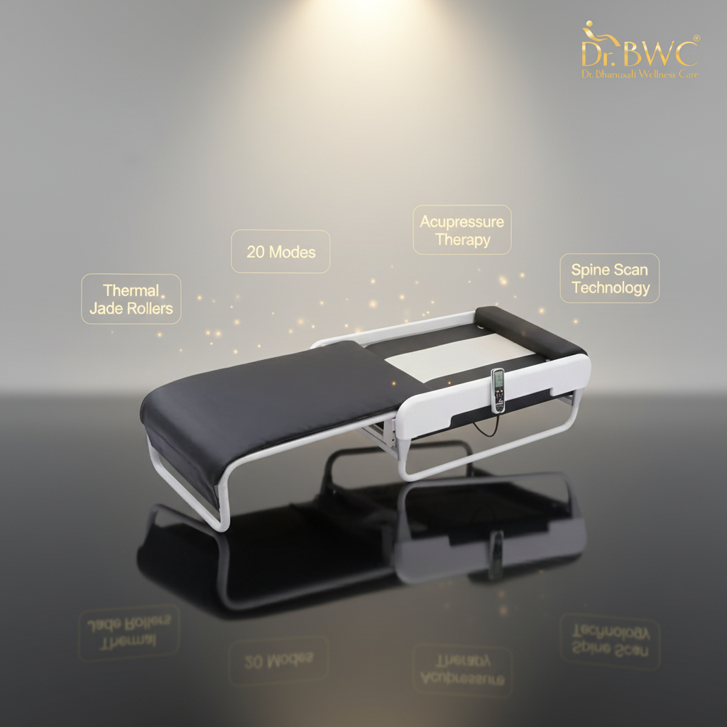 Dr BWC® Advanced Master V4 Thermal Massage Bed | 18 Auto Therapy Modes | Full Body FIR Heat + Jade Roller Spinal Massage | Spine Scanning | Chiropractic Stretch | Pain Relief, Posture Correction, Stress Relief & Sleep Therapy | Home Wellness Bed