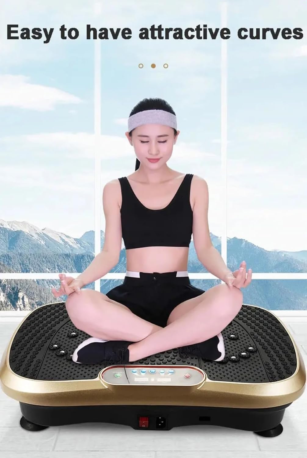 Dr BWC® Crazy Fit Vibration Plate home Workouts | Whole Body Vibration Machine for Home & Gym | Resistance Bands & 99 Speed Levels |