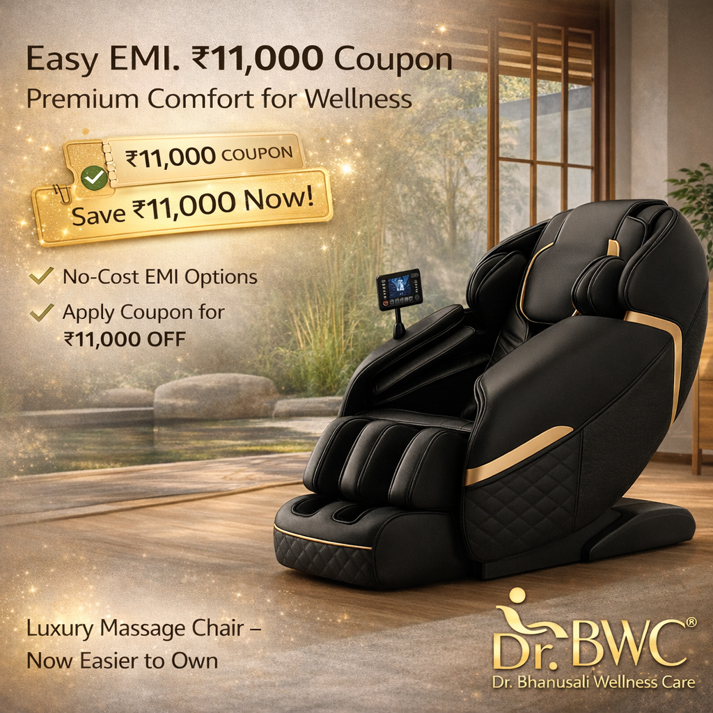 DR BWC® 4D AI Zero Gravity Full Body Massage Chair for Home & Office | SL Track | Air Compression | Heated Recliner with Bluetooth, Smart Touch Panel & Auto Modes (Black)