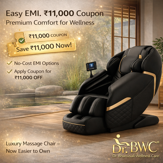DR BWC® 4D AI Zero Gravity Full Body Massage Chair for Home & Office | SL Track | Air Compression | Heated Recliner with Bluetooth, Smart Touch Panel & 24 Auto Modes (Black)