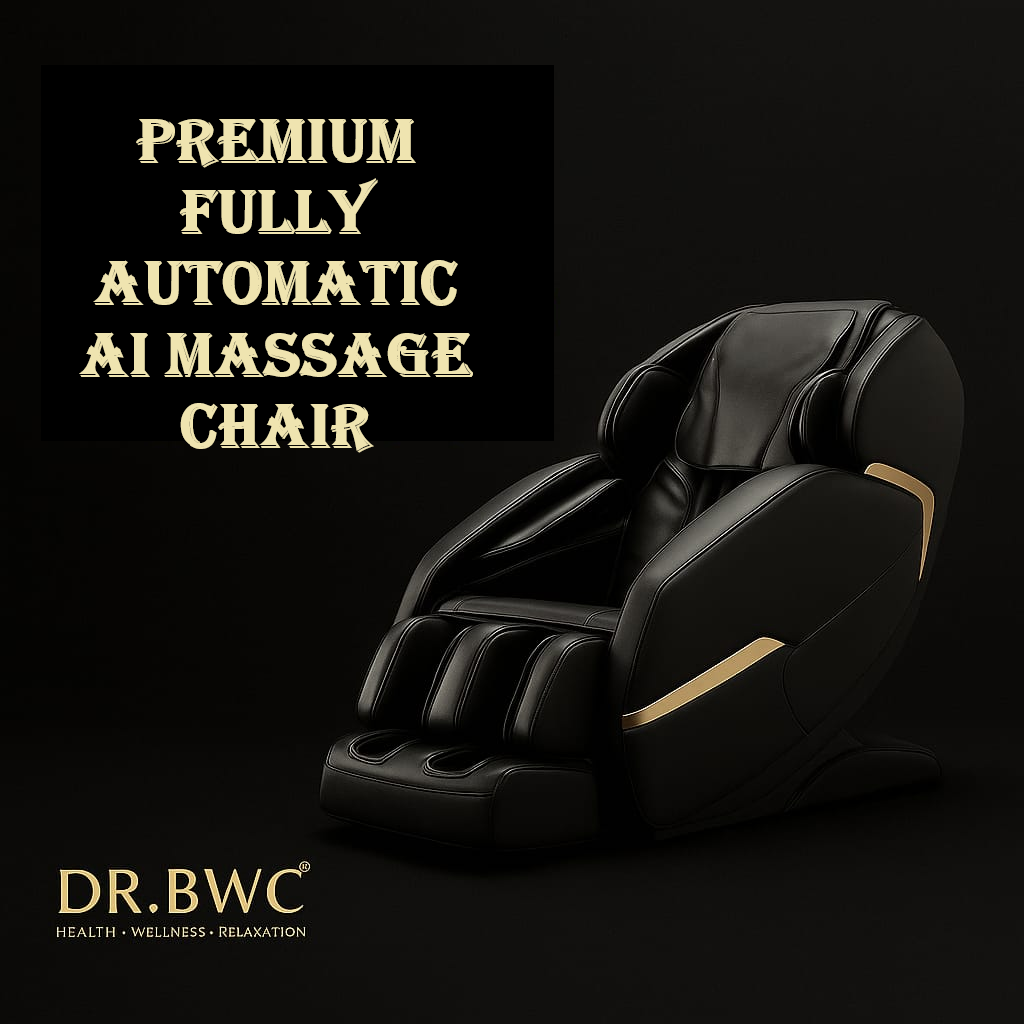 DR BWC® 4D AI Zero Gravity Full Body Massage Chair for Home & Office | SL Track | Air Compression | Heated Recliner with Bluetooth, Smart Touch Panel & Auto Modes (Black)
