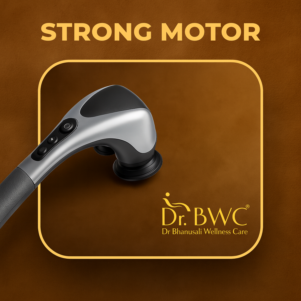 Dr BWC Double Head Massager Double Headed Full Body Pain Relief Massager with Infrared Deep Tissue Massage Massager  (Black, Red)