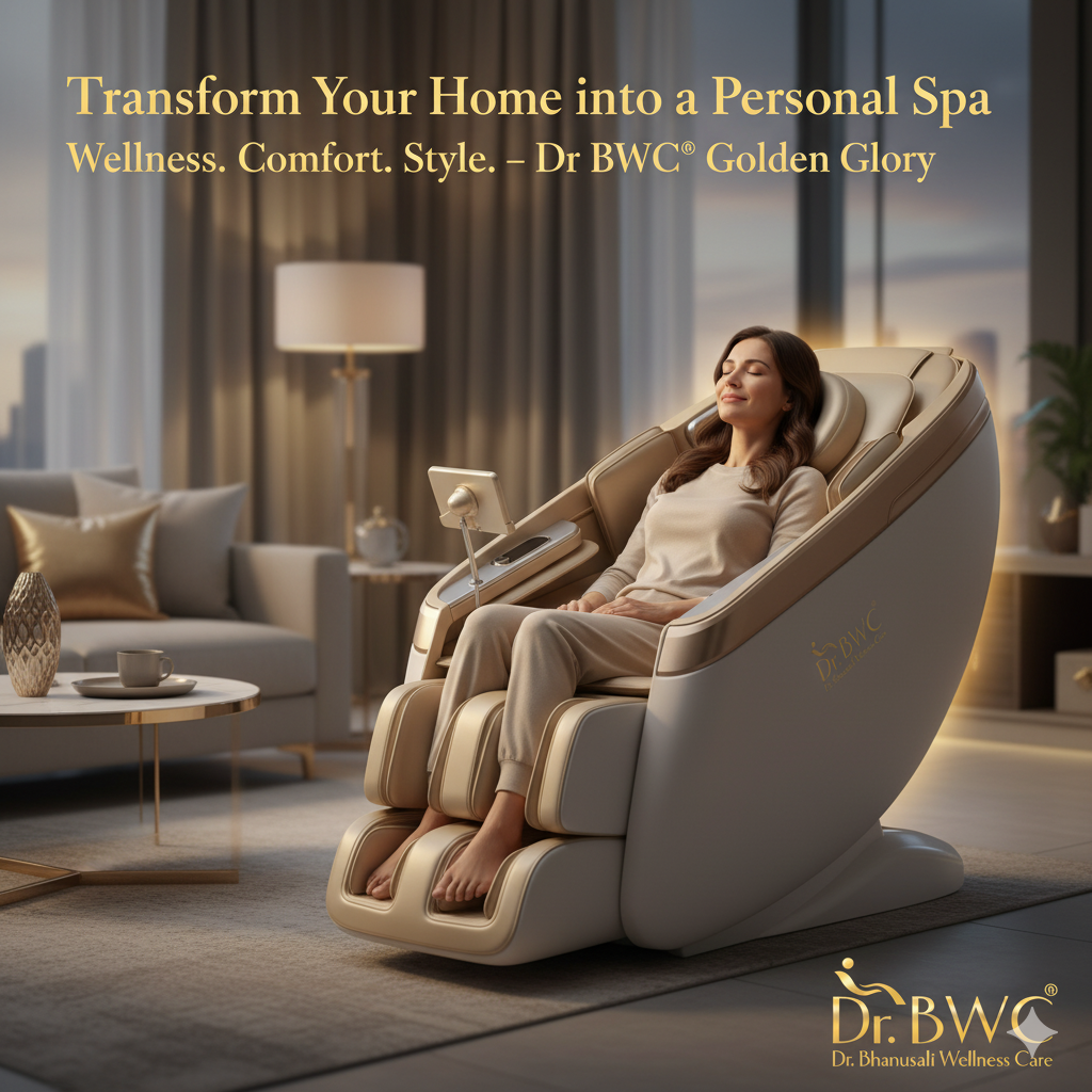 Golden Glory Bussiness Class Premium 4D Zero Gravity Massage Chair | double SL Track Recliner with AI Human Hand Massage, 110 Triple Airbags, Heat Therapy, Bluetooth & Cradle Swing Motion