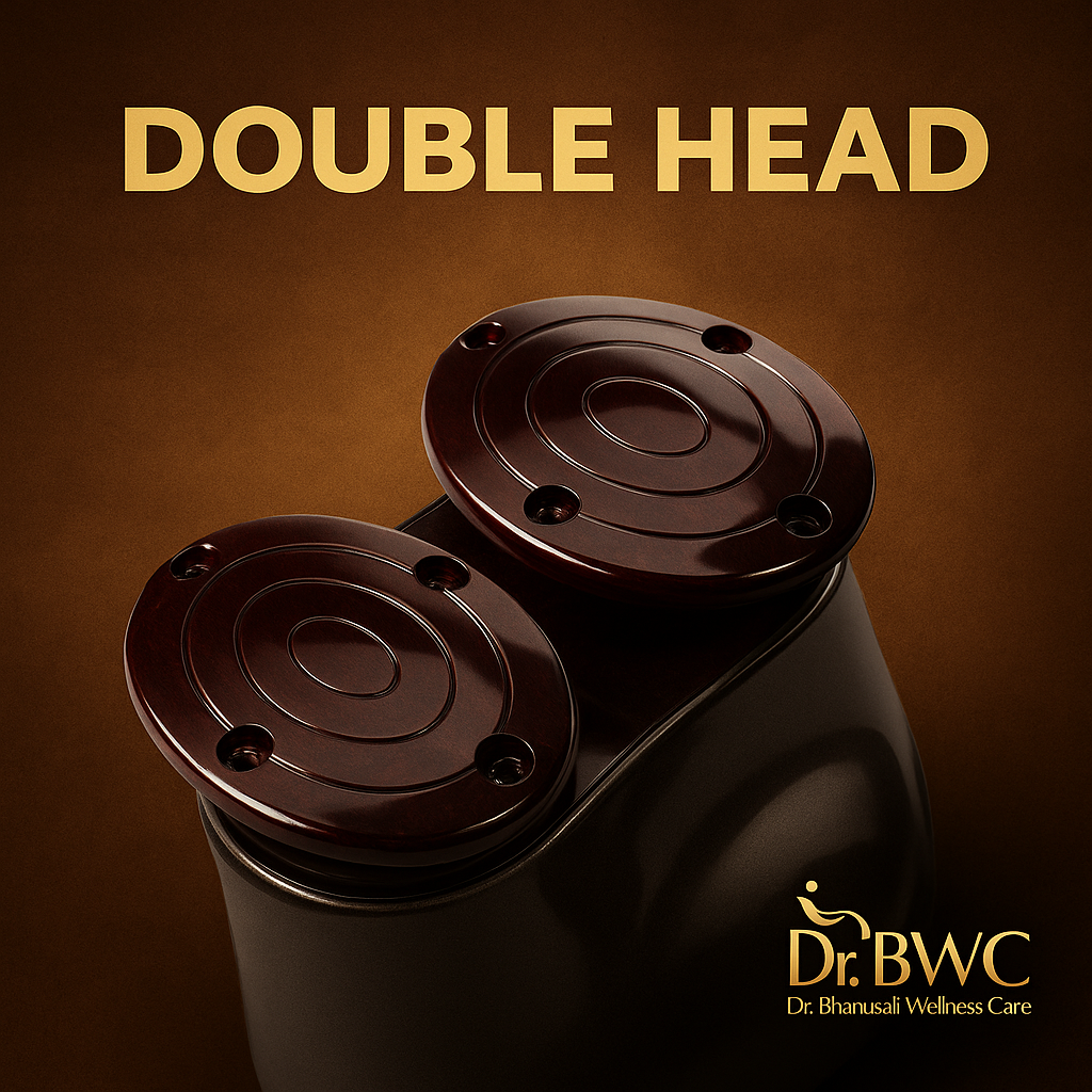 Dr BWC Double Head Massager Double Headed Full Body Pain Relief Massager with Infrared Deep Tissue Massage Massager  (Black, Red)