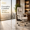 Executive Massage Office Chair | Moving Roller S-Track Massage | Neck to Lower Back Massage | Thai, Japanese & Shiatsu Modes | Hot Compress Therapy | Reclining Chair with Footrest
