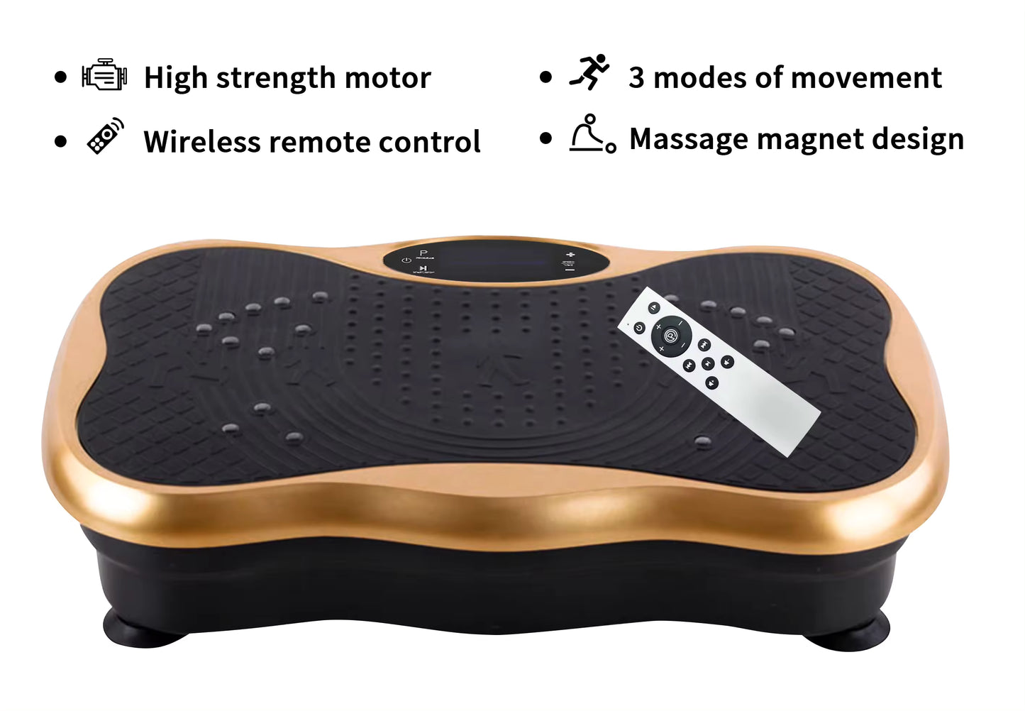 Dr BWC® Crazy Fit Vibration Plate home Workouts | Whole Body Vibration Machine for Home & Gym |  Resistance Bands & 99 Speed Levels |