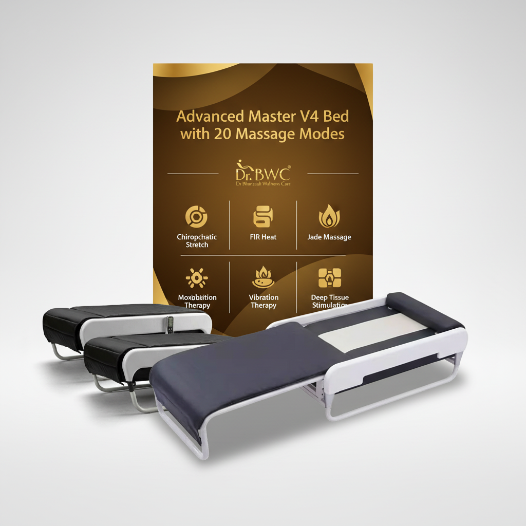 Dr BWC® Advanced Master V4 Thermal Massage Bed | 18 Auto Therapy Modes | Full Body FIR Heat + Jade Roller Spinal Massage | Spine Scanning | Chiropractic Stretch | Pain Relief, Posture Correction, Stress Relief & Sleep Therapy | Home Wellness Bed