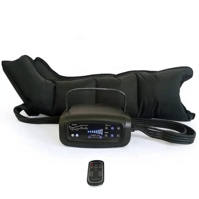 DR BWC® Leg, Calf & Foot Pneumatic Air Compression Massager with 4 Chamber, Remote| Leg Recovery Massager for Pain Relief & Circulation | Portable Air Pressure Therapy Pants