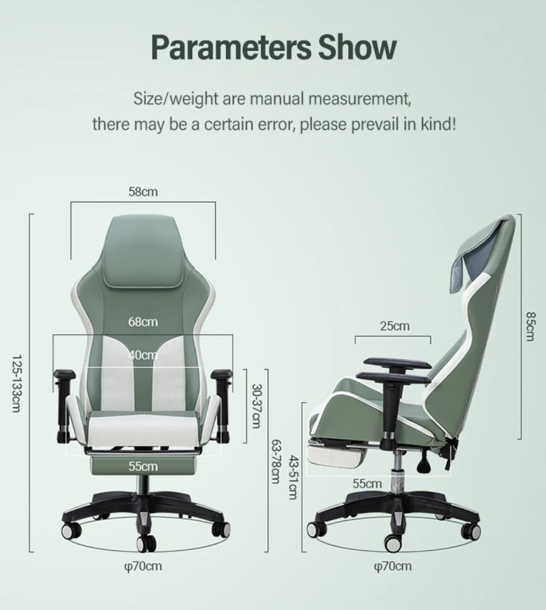 Dr BWC® The Founder Office & Gaming Body Electric Massage Chair with Shiatsu Rolling & Tapping Pressure Corded Electric Massage, White & Pistau