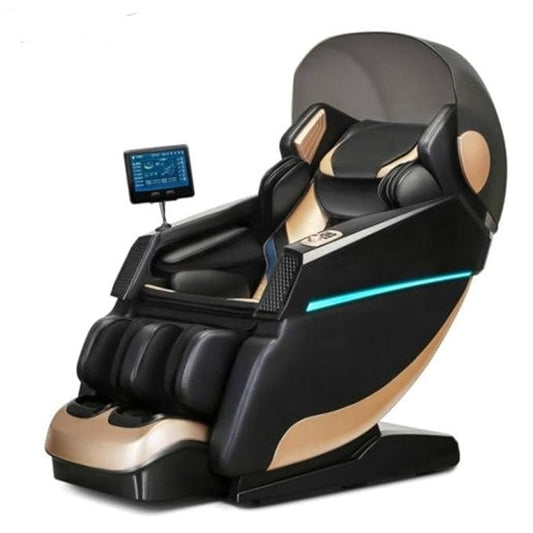 Dr BWC® Full Body Massage Chair Executive Class 5D Automatic Massage Chair Zero Gravity For Pain Relief Kneading Office Chair Back Massage With Roller And Vibration Electric Massager (Black)