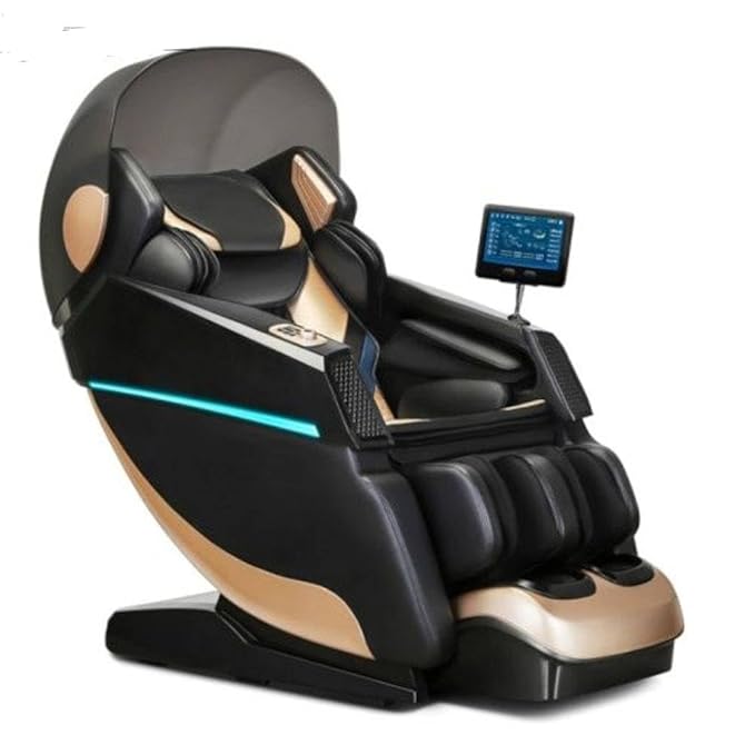Dr BWC® Full Body Massage Chair Executive Class 5D Automatic Massage Chair Zero Gravity ,Luxury Full Body Massage Chair – 5D AI Technology, Health Monitoring & Smart Tablet Control (Black)