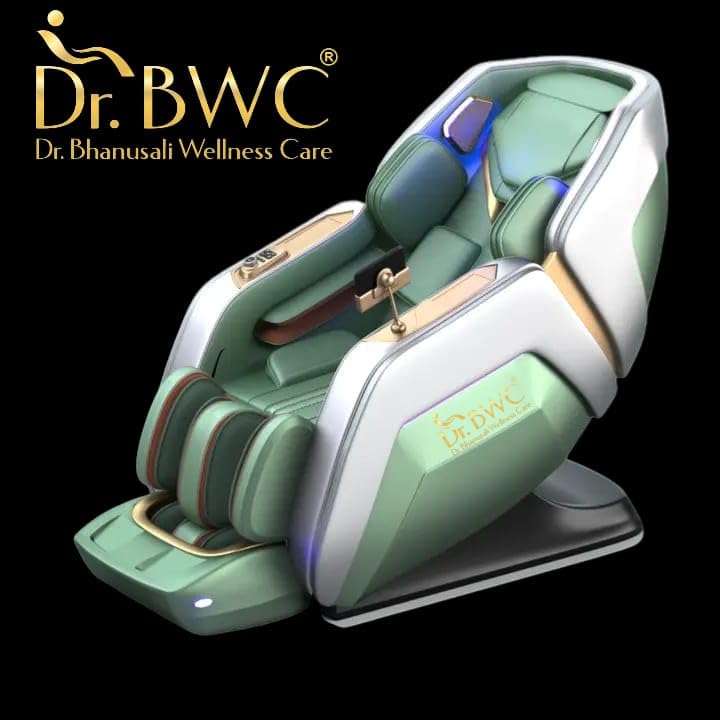 DR BWC® Massage Chair-IntelliZen 5D with ABS Body,Comfort with 22 Auto Wellness Programs, Human-Like Vario Motion Mechanism,Dual Heating Lower Back, Double SL Track (Pastel Pista)
