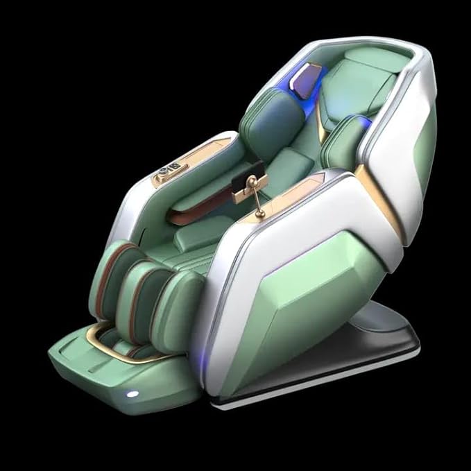 DR BWC Faux Leather, Abs Massage Chair-IntelliZen 4D,Comfort with 22 Auto Wellness Programs,4D Innovative Features, Human-Like Vario Motion Mechanism,Dual Heating Lower Back, (Pastel Pista)