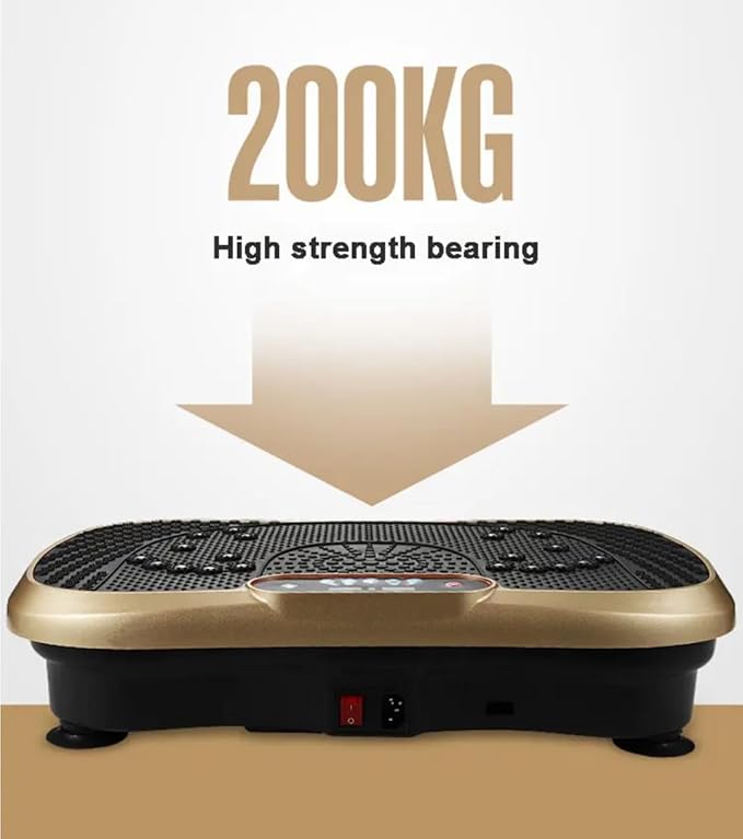 Dr BWC® Crazy Fit Vibration Plate home Workouts | Whole Body Vibration Machine for Home & Gym |  Resistance Bands & 99 Speed Levels |