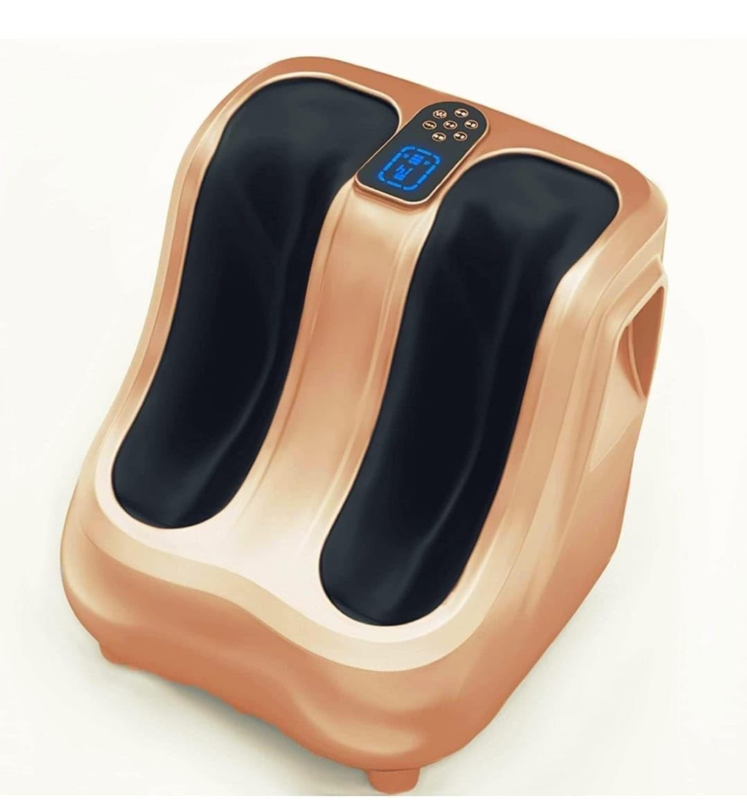 Dr BWC® Foot & Calf Massager Smart Touch Screen Relaxing Leg And foot Massager (With Heat and Vibration) Massager Improving Blood Circulation at Home (Gold)