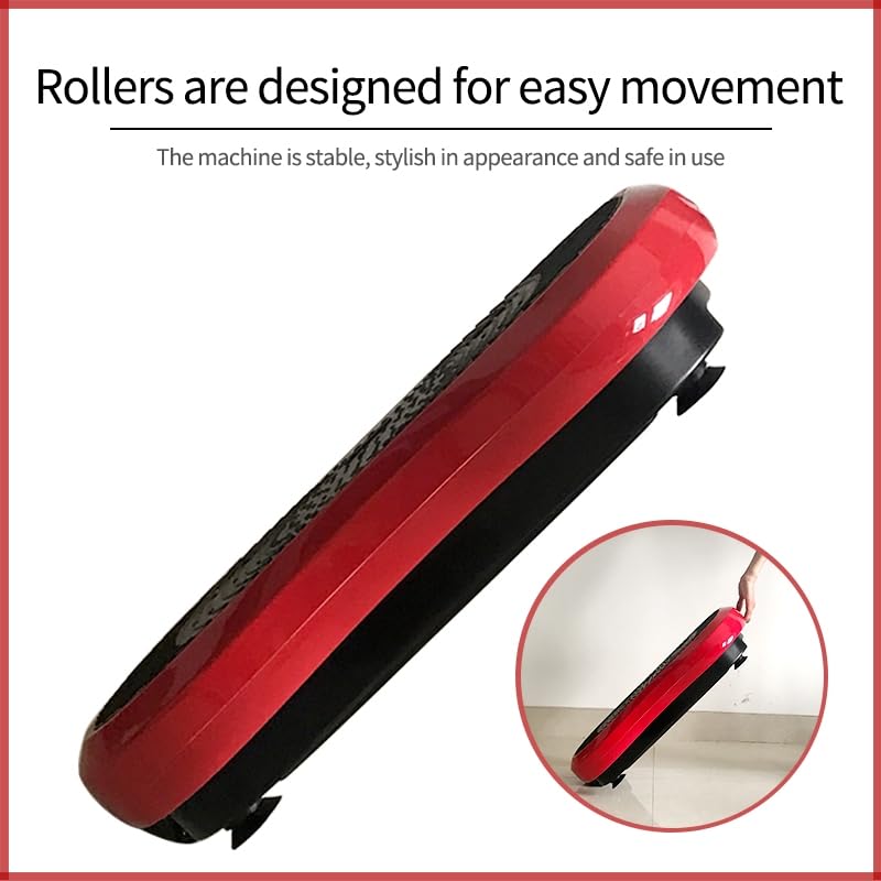 DR BWC Crazy Fit Vibration Plate Machine For Home |Vibration Plate For Women & Men |Sliming Weight Loss Machine | 99 Vibration Level | 5 Pre Set Auto Programme | Muscle Toning, Flexibility, Red