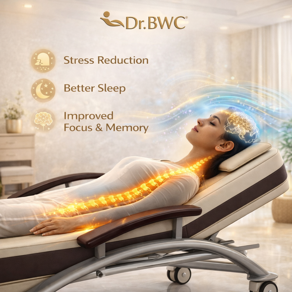 Dr BWC® Advanced Master V5 Gold Full Body Thermal Heating Bed, 20 Automatic Modes, Jade Stone Heating 40-70°C, Apms Autobody & Spine Scanning System