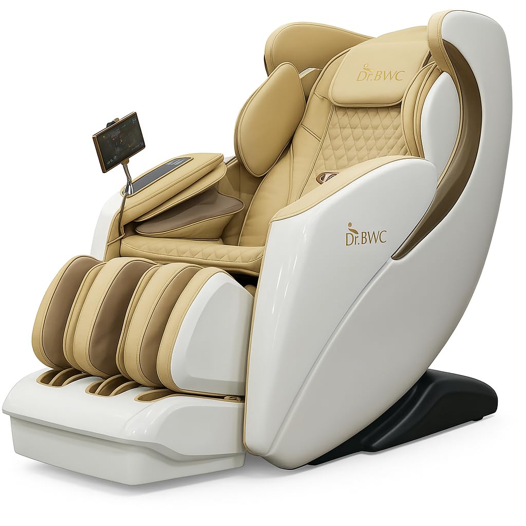 DR BWC® Elite 5D AI Smart Massage Chair , Zero Gravity Recline, Ultra-Long SL Track, Tablet Control, Heat Therapy & Foot-Calf Rollers – Royal Business Class