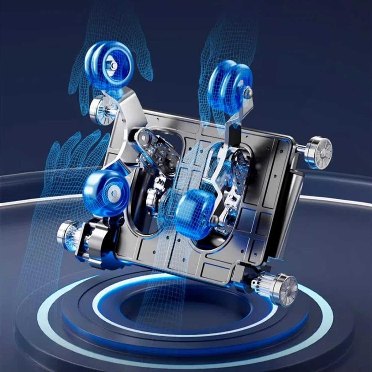 DR BWC® Space Capsule Automatic Massage Chair for Home 4D Zero Gravity Full Body Heating and Foot Massage Chair with Smart Touch Screen and Thigh Airbag