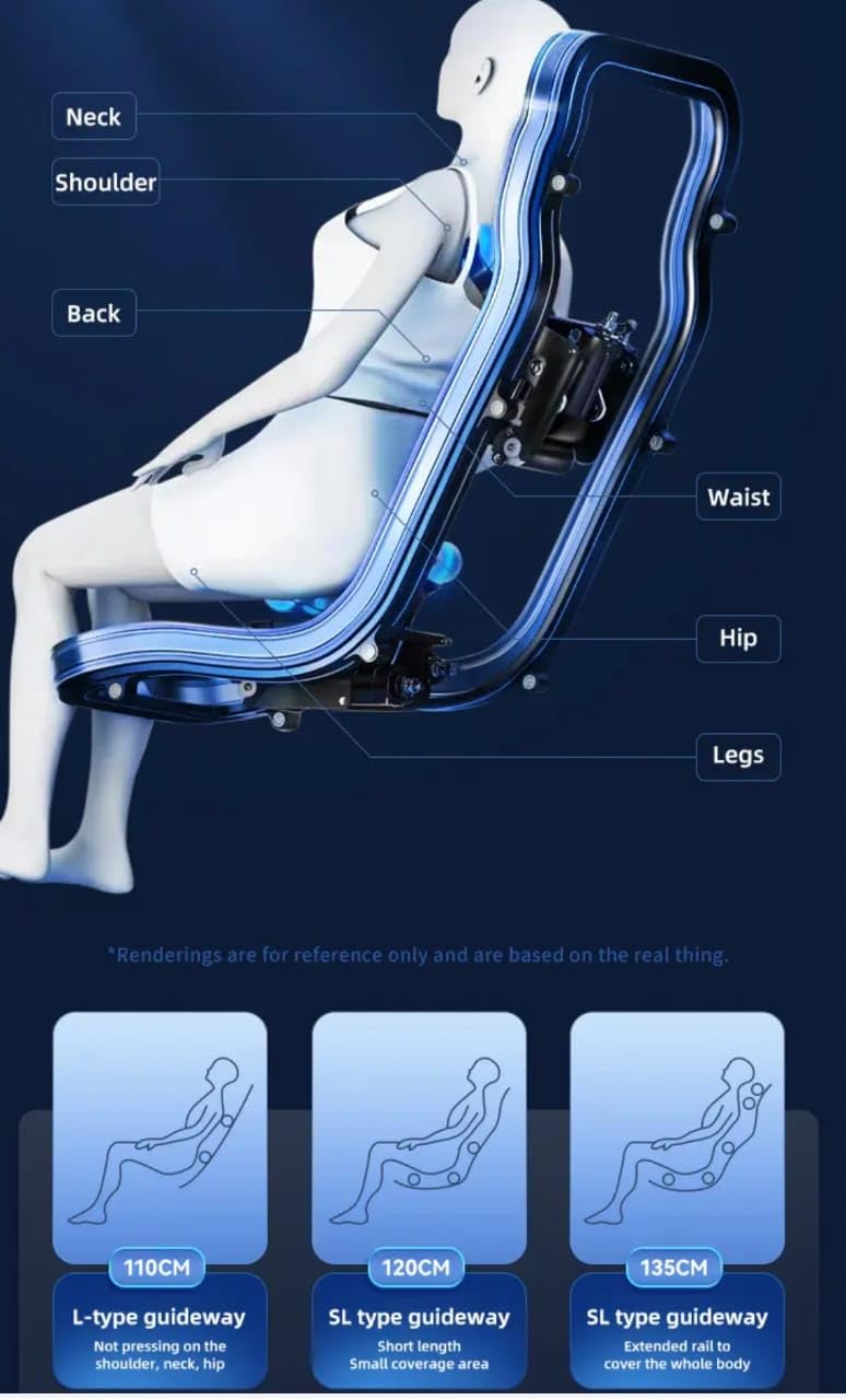 DR BWC® Space Capsule Automatic Massage Chair for Home 4D Zero Gravity Full Body Heating and Foot Massage Chair with Smart Touch Screen and Thigh Airbag