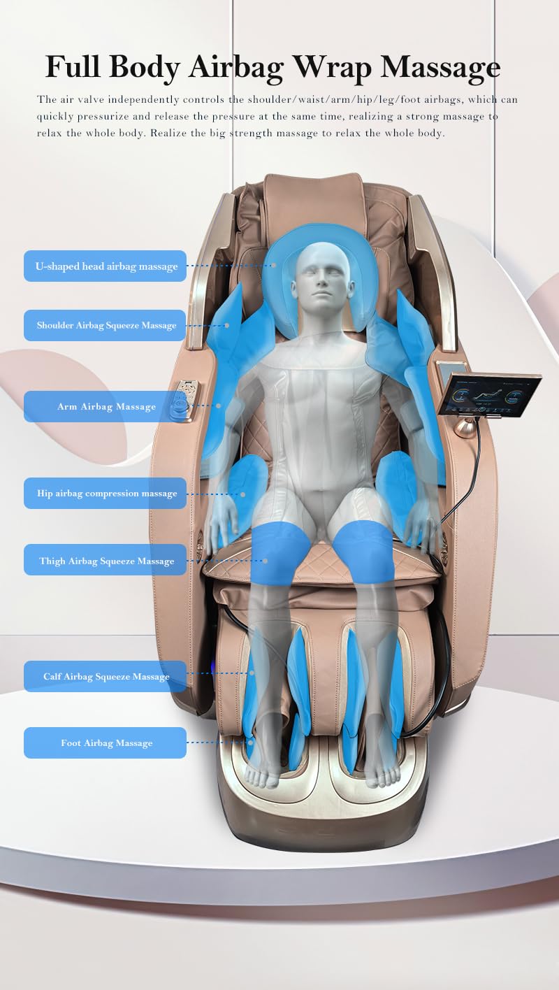 DR BWC® Fully Automatic 5D Zero Gravity Massage Chair for Home and Business!! Back Pain Relief Body Relaxion