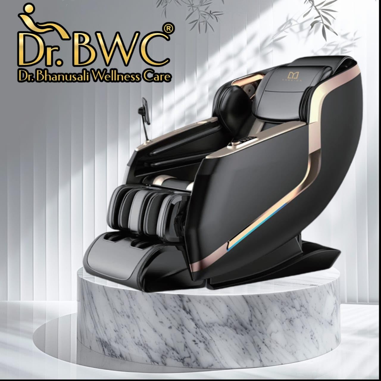 DR BWC® Space Capsule Automatic Massage Chair for Home 4D Zero Gravity Full Body Heating and Foot Massage Chair with Smart Touch Screen and Thigh Airbag