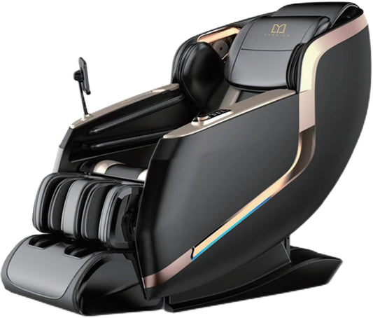 DR BWC® Space Capsule Automatic Massage Chair for Home 4D Zero Gravity Full Body Heating and Foot Massage Chair with Smart Touch Screen and Thigh Airbag