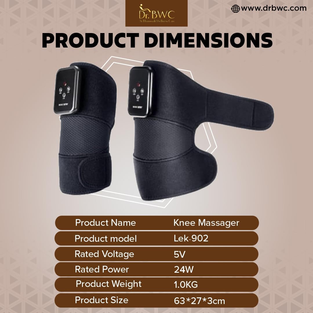 Dr BWC® AI Smart Cordless Heated Vibration Physiotherapy Hot Compress vibrating knee massager