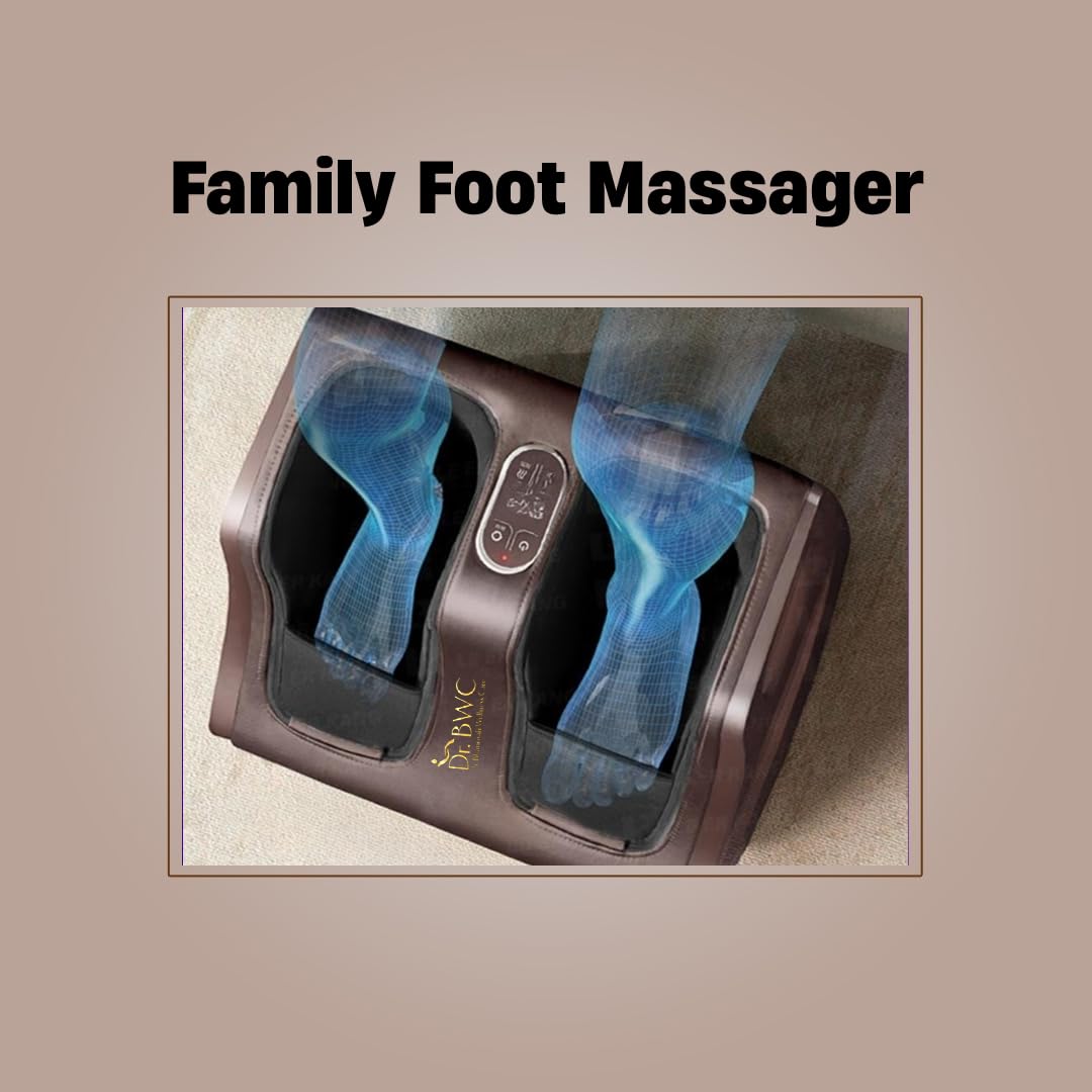 DR BWC® Foot, Calf and Leg Massager Smart Touch Screen Relaxing Leg And foot Massager (With Heat and Vibration) Pain Relief & Improving Blood Circulation for Home