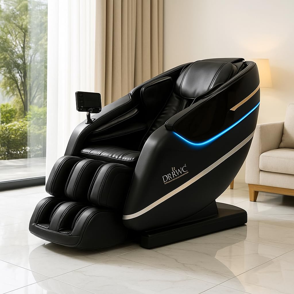 DR BWC® 7D Sonic Resonance Full-Body Zero Gravity AI Massage Chair – Smart Body Scan, Heat Therapy, Voice Control & Sonics Acoustic Resonance Technology for Deep Muscle Relief & Blood Circulation