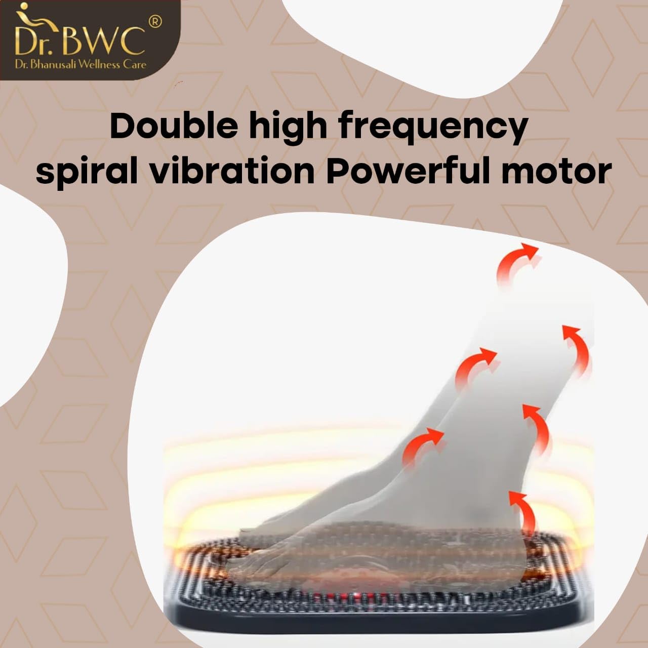 Dr BWC Full Body Vibration Massager for Home Use | Electric Vibration Machine with 2 Speed Modes | Wellness & Relaxation Equipment