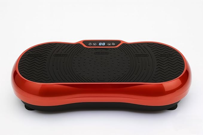 DR BWC Crazy Fit Vibration Plate Machine For Home |Vibration Plate For Women & Men |Sliming Weight Loss Machine | 99 Vibration Level | 5 Pre Set Auto Programme | Muscle Toning, Flexibility, Red