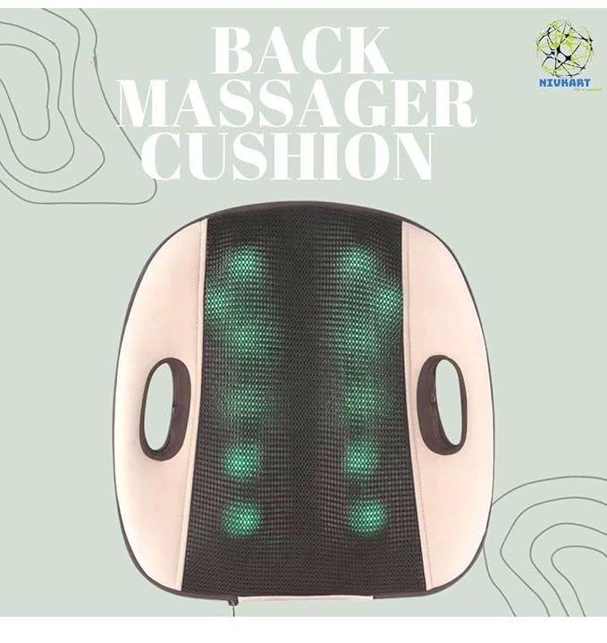 DR BWC Corded Electric Blueidea Back Massage Cushion Car Seat Massager Portable Massage For Back Pain Back Massager For Chair And Sofa 3D Back Massager 12 Ball Massager Deep Massage Cushion