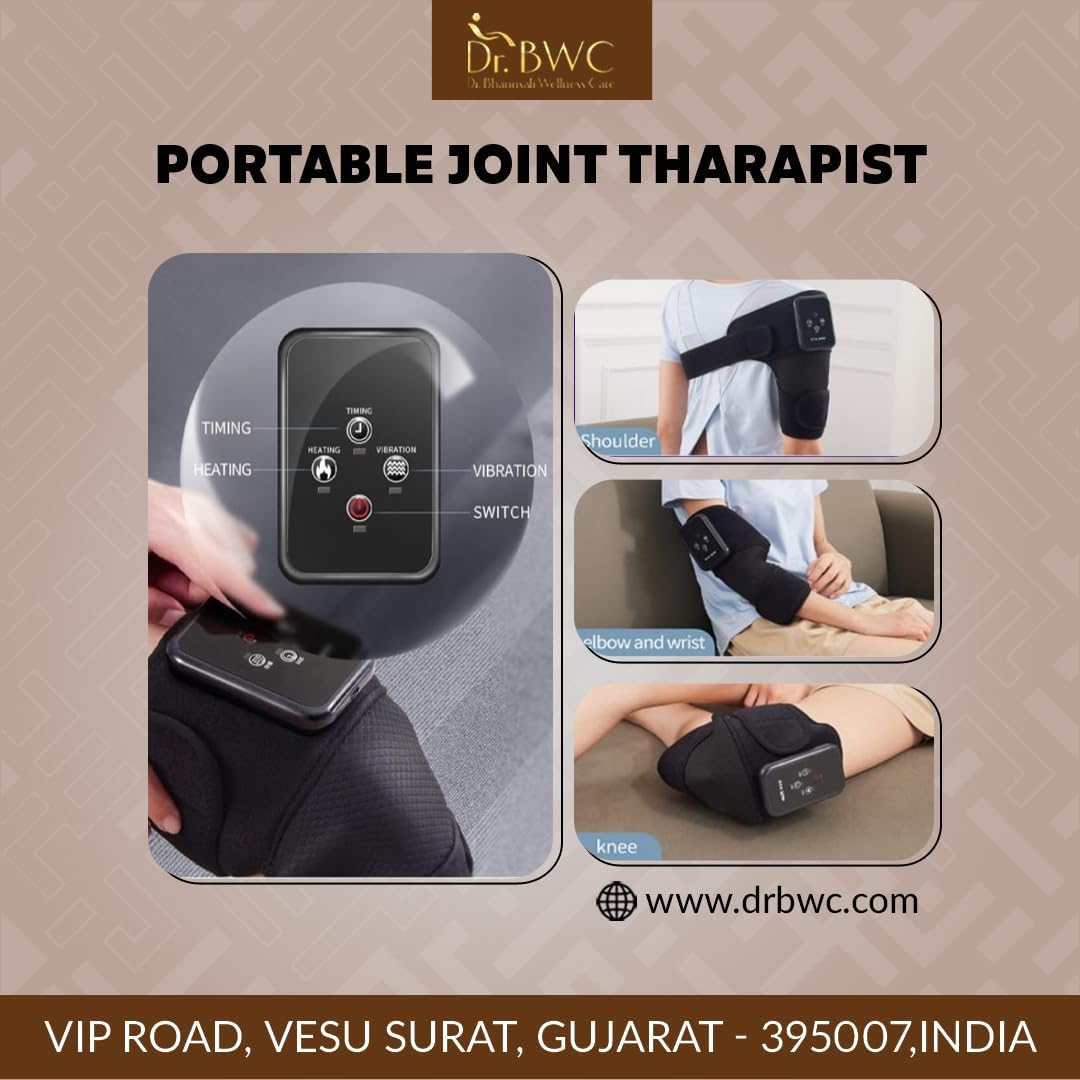 Dr BWC® AI Smart Cordless Heated Vibration Physiotherapy Hot Compress vibrating knee massager