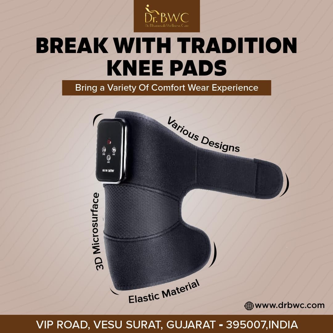 Dr BWC® AI Smart Cordless Heated Vibration Physiotherapy Hot Compress vibrating knee massager