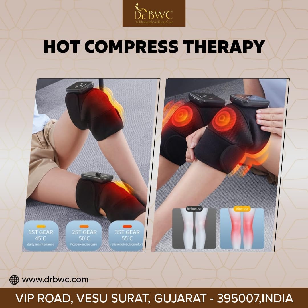 Dr BWC® AI Smart Cordless Heated Vibration Physiotherapy Hot Compress vibrating knee massager