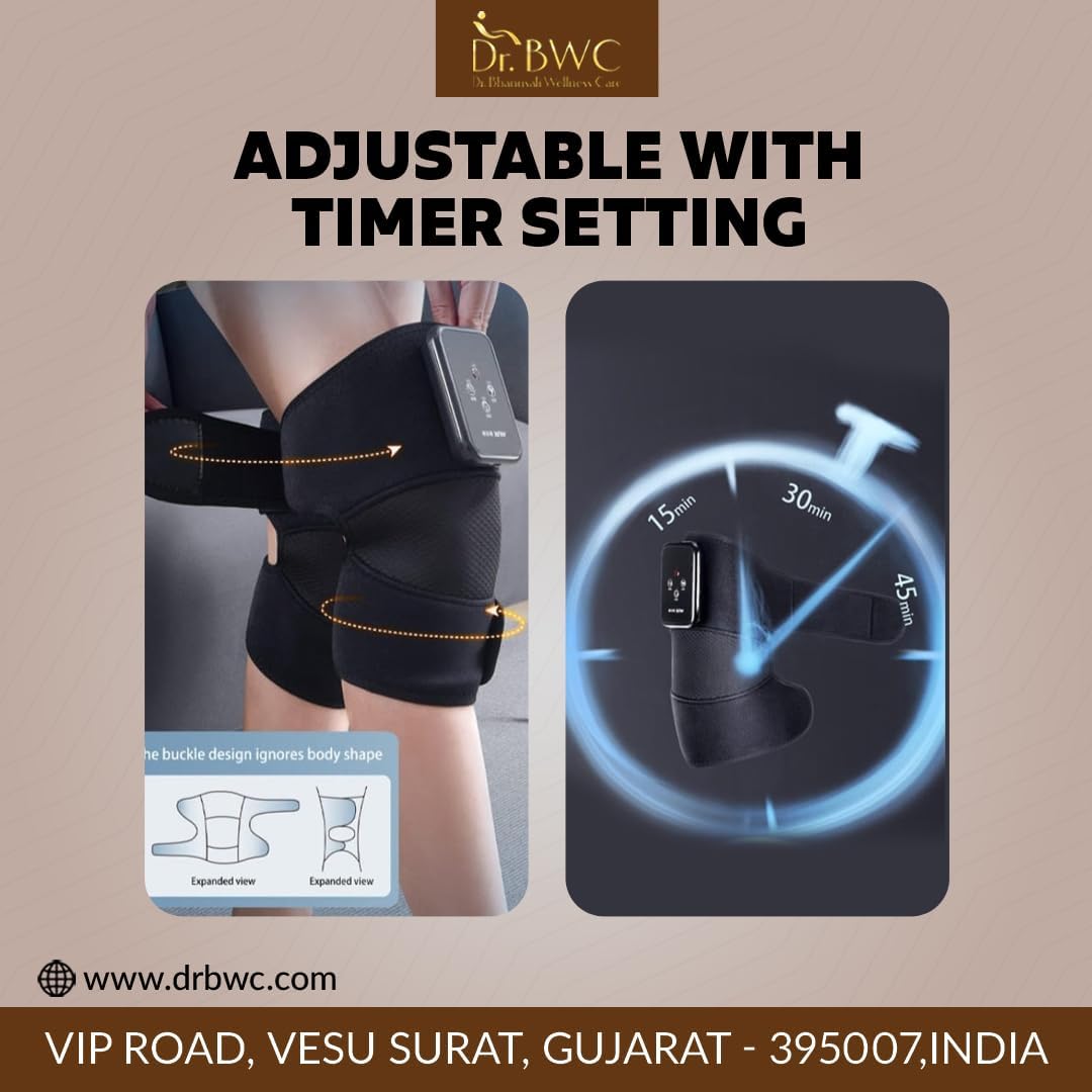 Dr BWC® AI Smart Cordless Heated Vibration Physiotherapy Hot Compress vibrating knee massager