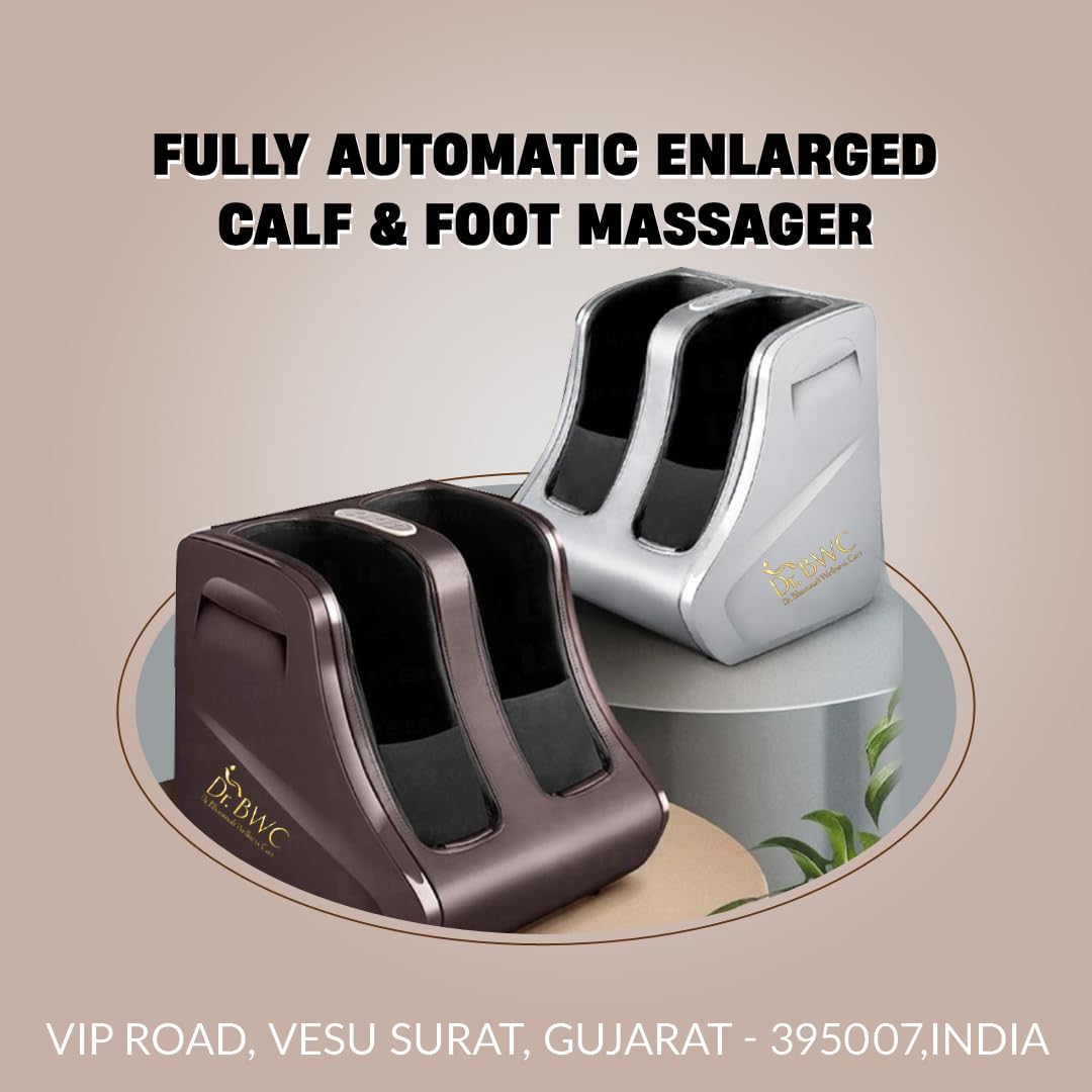 DR BWC® Foot, Calf and Leg Massager Smart Touch Screen Relaxing Leg And foot Massager (With Heat and Vibration) Pain Relief & Improving Blood Circulation for Home