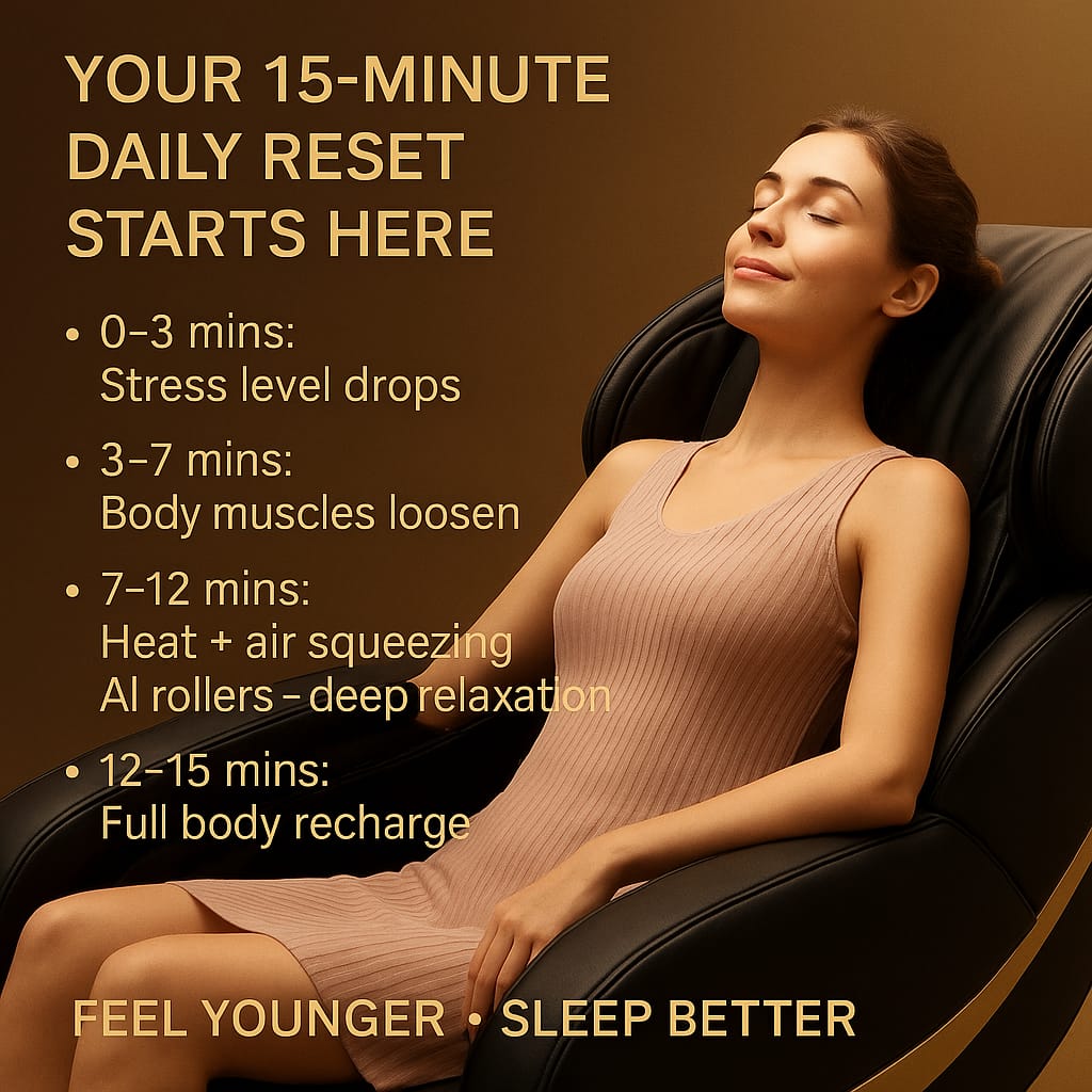 DR BWC® 4D AI Zero Gravity Full Body Massage Chair for Home & Office | SL Track | Air Compression | Heated Recliner with Bluetooth, Smart Touch Panel & Auto Modes (Black)