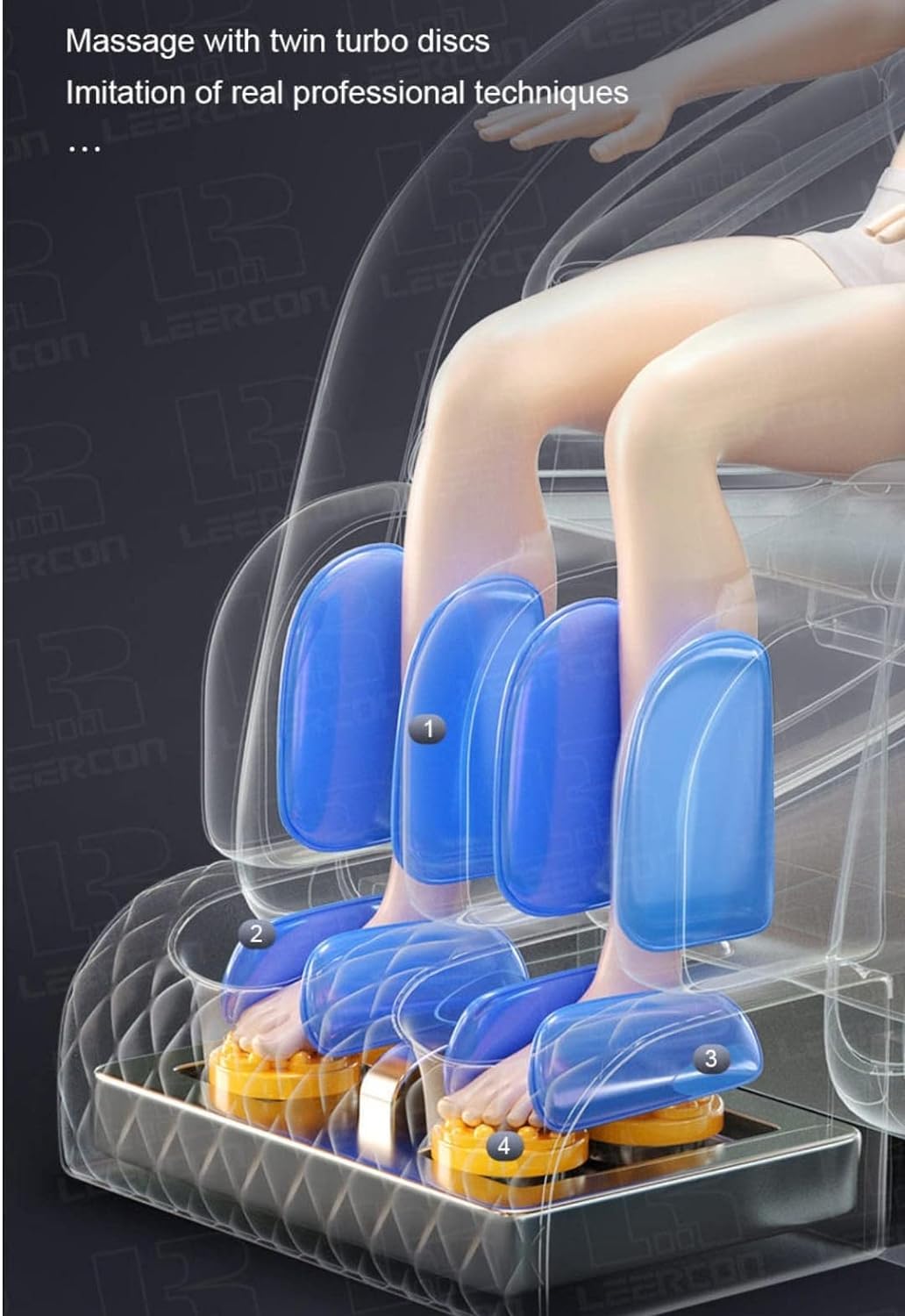 DR BWC® Space Capsule Zero Gravity Business Class Massage Chair for Stress Relief | Electric Massage Machine | Hot Compress Therapy | Auto Wellness Massage Chair for Back Pain Relief (Golden Brown)