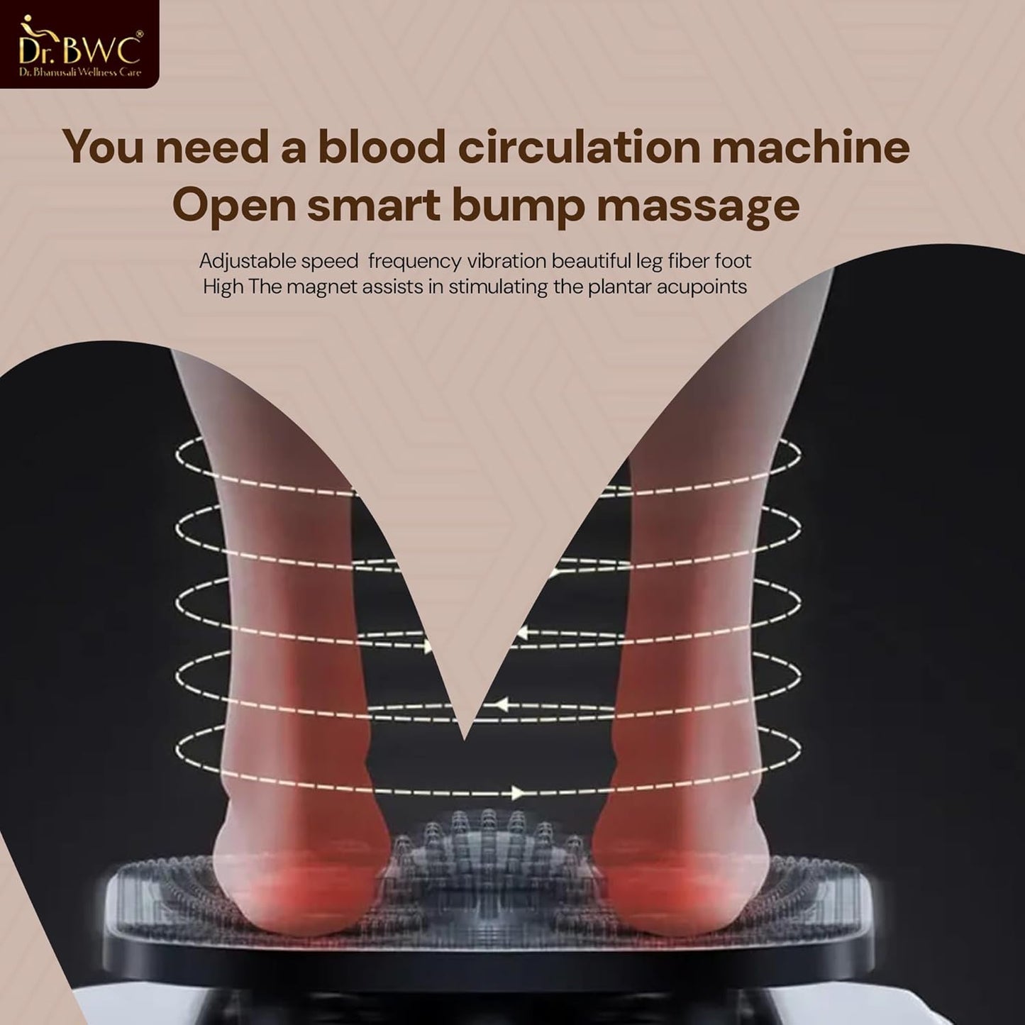 Dr BWC Full Body Vibration Massager for Home Use | Electric Vibration Machine with 2 Speed Modes | Wellness & Relaxation Equipment