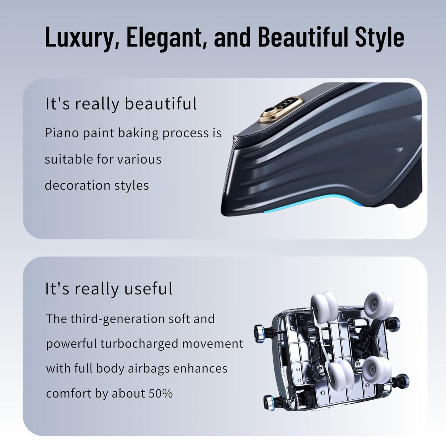 DR BWC Leather 4D Automatic Massage Chair | 24 Combination of Massage | ERGONOMICALLY Designed Double SL Track | HUMANTOUCH Massage | AUTO Body SCANNING | Bluetooth CONNECTIVITY | AI Technology