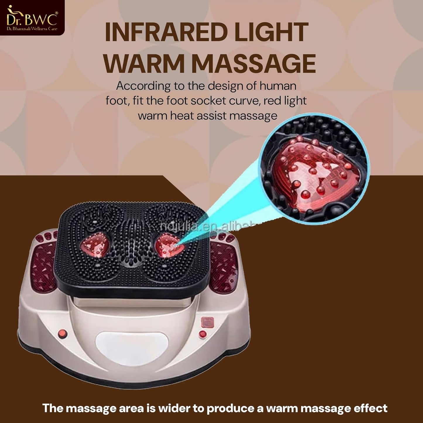 Dr BWC Full Body Vibration Massager for Home Use | Electric Vibration Machine with 2 Speed Modes | Wellness & Relaxation Equipment