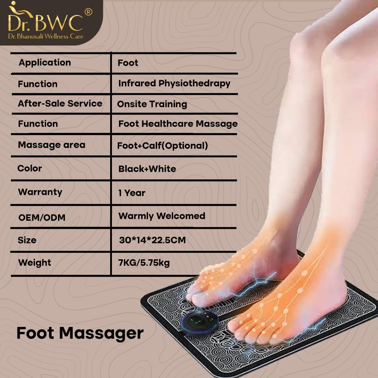 Dr BWC Full Body Vibration Massager for Home Use | Electric Vibration Machine with 2 Speed Modes | Wellness & Relaxation Equipment